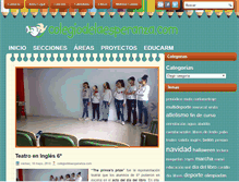Tablet Screenshot of colegiodelaesperanza.com